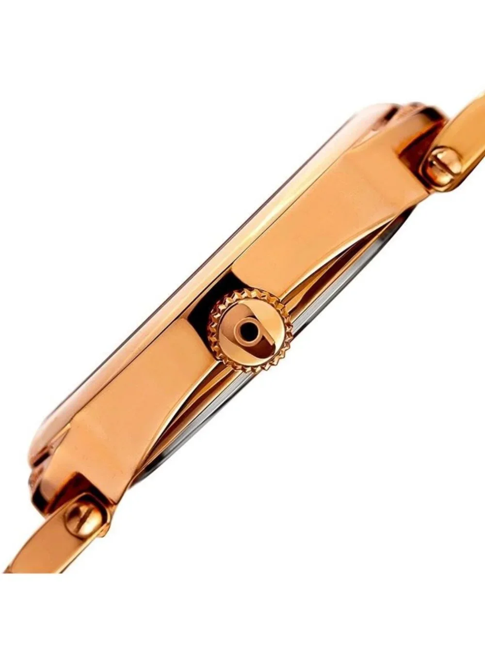 NWT Burgi Quartz Brown Dial Rose Gold-tone Ladies Watch